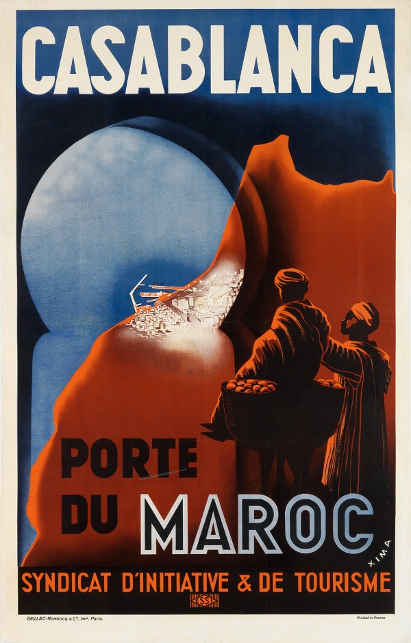 Casablanca Port du Maroc poster  Print